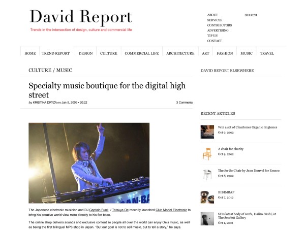 Tatsuya Oe interview on David Report (Sweden)