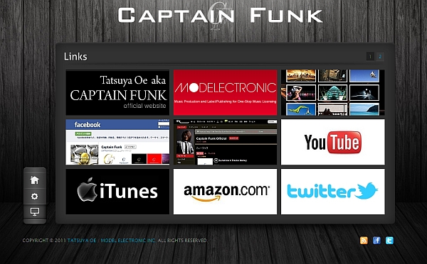 Link page on CaptainFunkOfficial.com