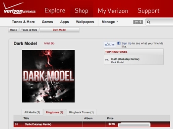 Dark Model "Oath (Dubstep Remix)" Out on Verizon Tones Store