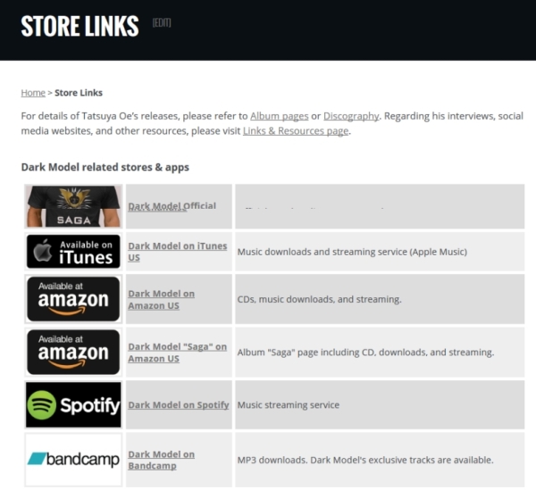 Store links