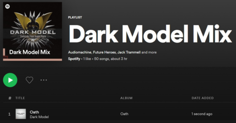 Spotify - Dark Model Mix